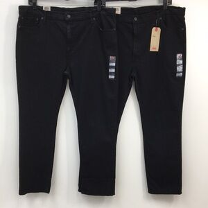 Levi 511 Men's Slim Black Jeans Bundle of 2 Size 42x30 NEW With Tags Both
